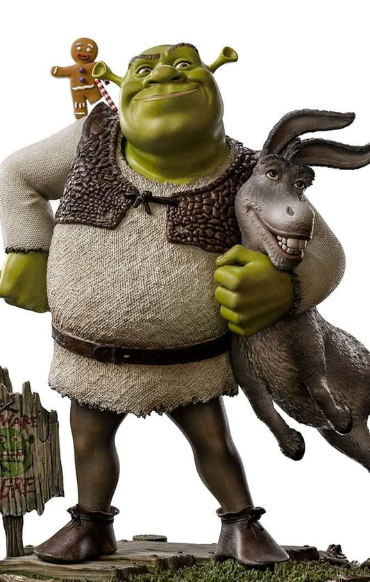 Shrek, Donkey, and The Gingerbread Man Statue - Shrek - Art Scale 1/10