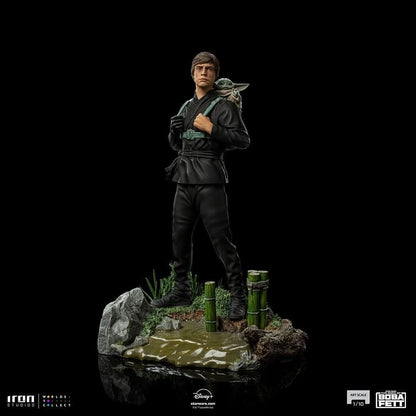 Statue Luke Skywalker and Grogu Training Version - Star Wars: The Book of Boba Fett - Art Scale 1/10 - The Mandalorian