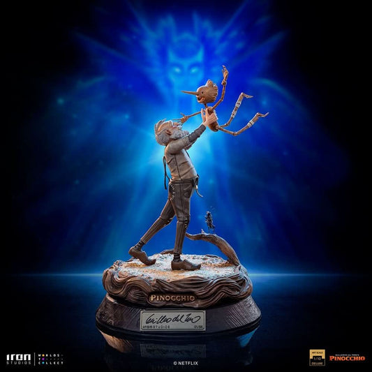 Geppetto & Pinocchio Deluxe Statue (Signed Version) - Pinocchio - Art Scale 1/10