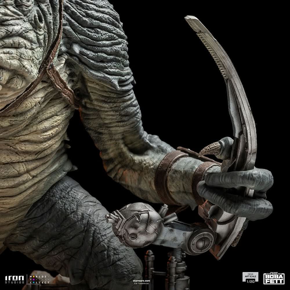 Statue Boba Fett and Rancor - Star Wars: The Book of Boba Fett - Demi Art Scale 1/20