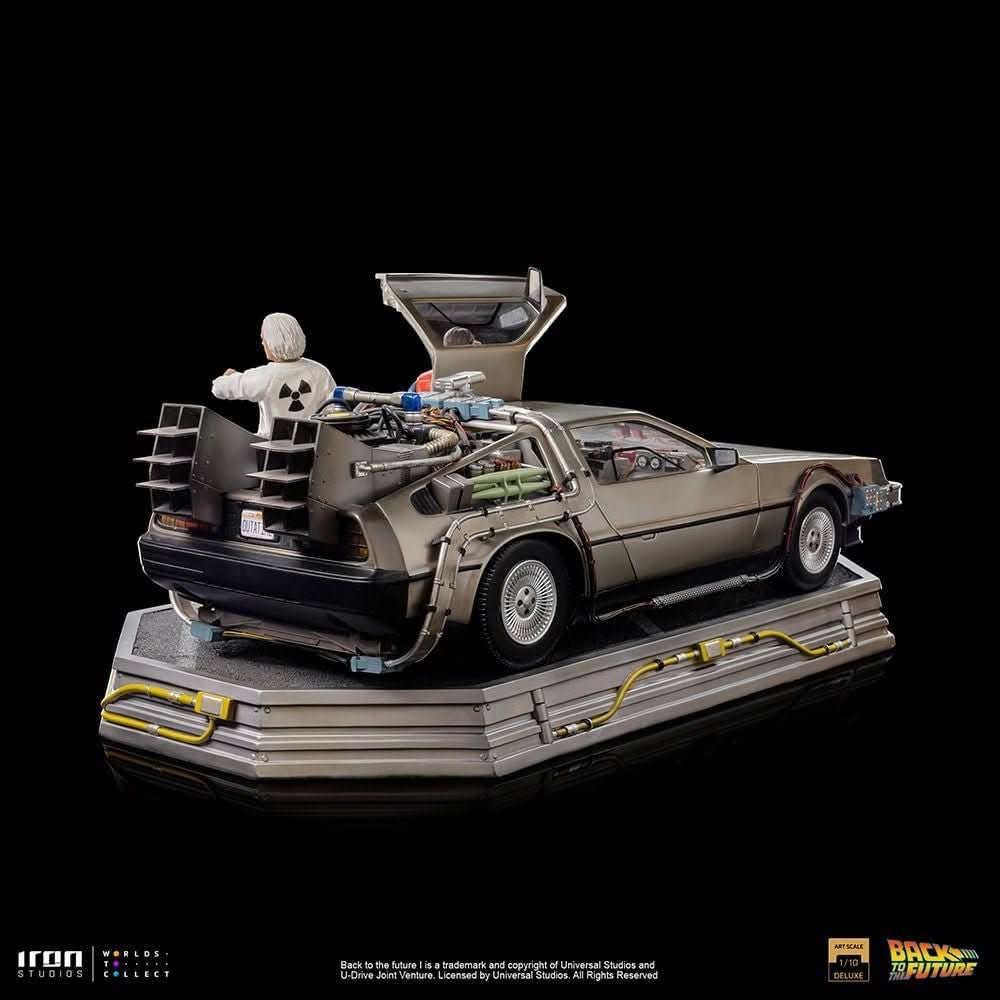 Statue Delorean Full Set Deluxe - Back to the Future - Art Scale 1/10