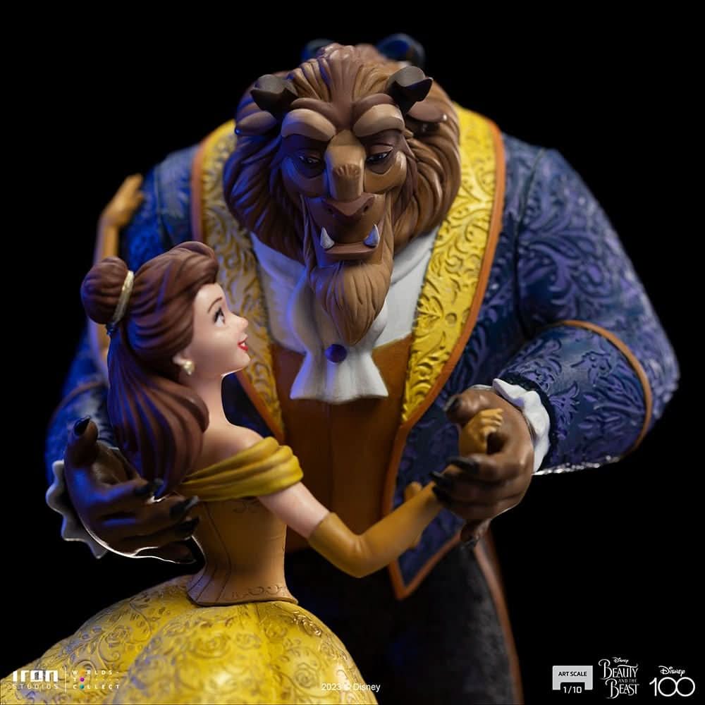 Statue Beauty and The Beast 100 Years Version - Disney 100th - Beauty and The Beast - Art Scale 1/10