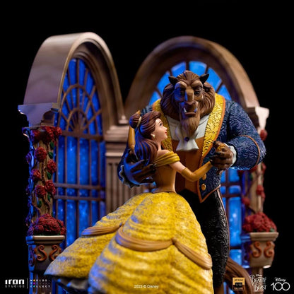 Statue Beauty and The Beast Deluxe - Disney 100th - Beauty and The Beast - Art Scale 1/10 - Disney Classics