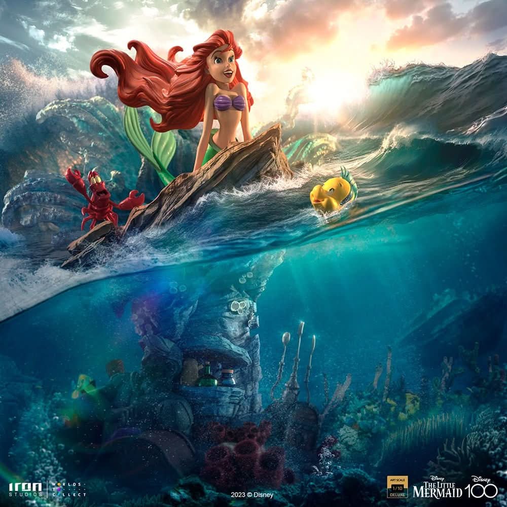 Statue Little Mermaid Deluxe - Disney 100th - Little Mermaid - Art Scale 1/10