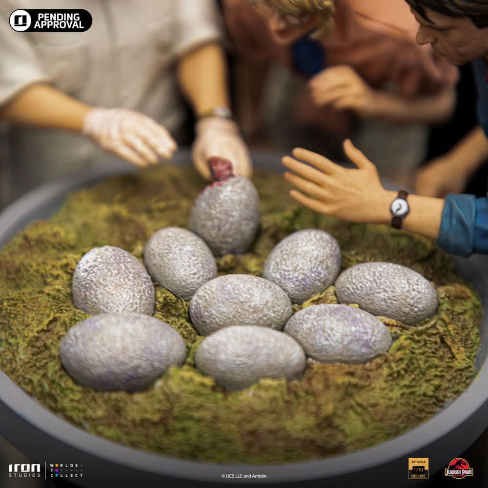 Statue Dino Hatching Deluxe - Jurassic Park - Art Scale 1/10