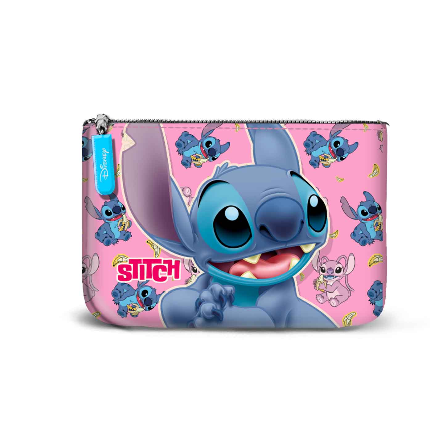 Porte-Monnaie Carré Disney Lilo & Stitch « Surprise-Petit » – Bleu