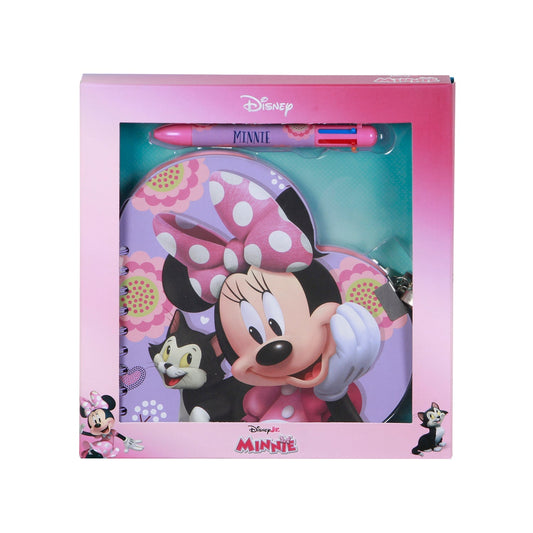 Coffret Journal + Stylo 6 Couleurs Disney Minnie Mouse « Cat »