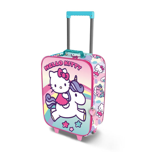 Valise à Roulettes Soft 3D Hello Kitty « Unicorn »