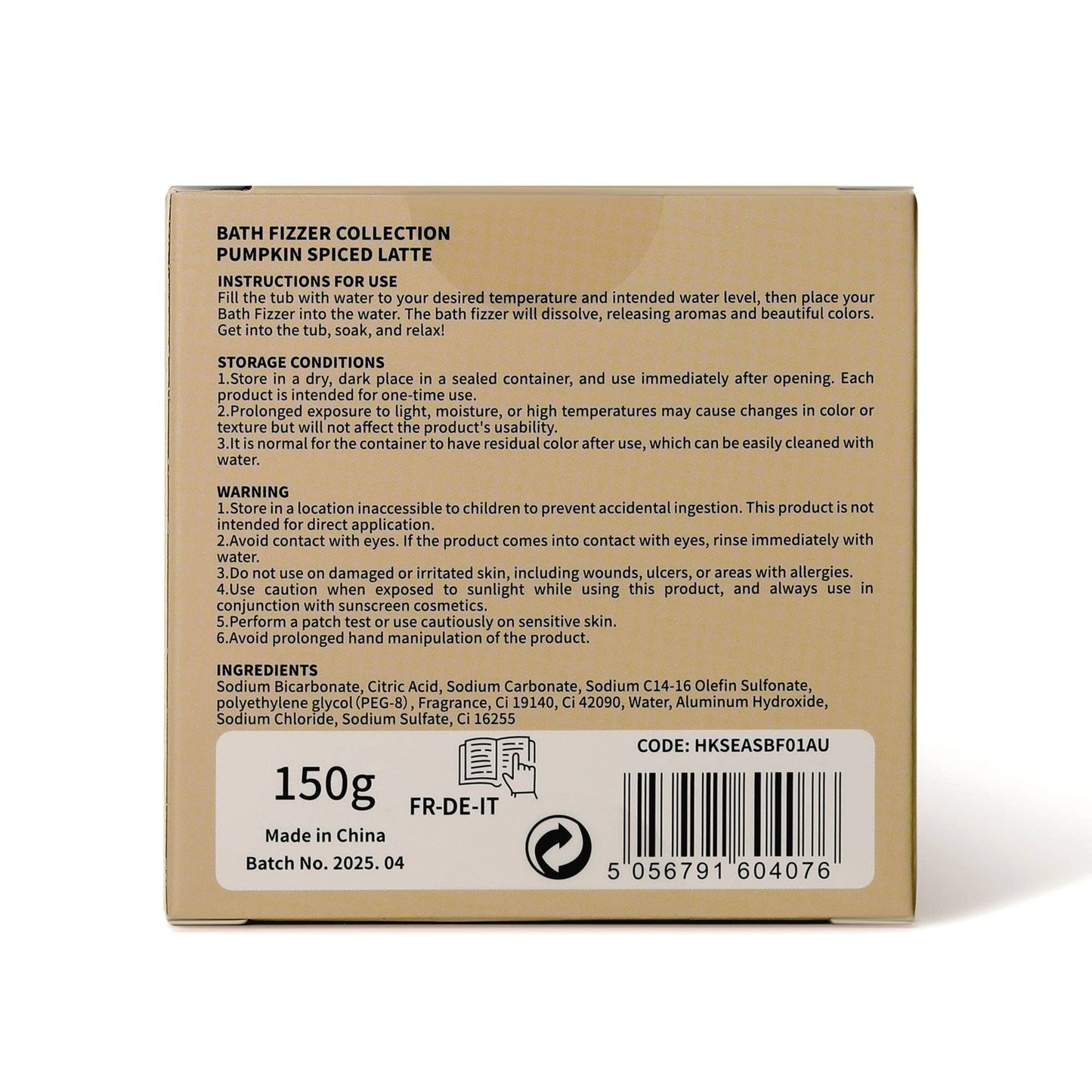 Senteur de latte épicé à la citrouille pour bain moussant d'automne