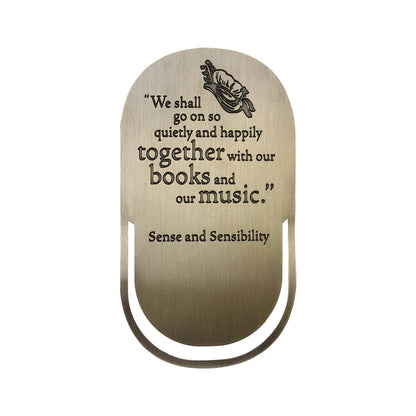 Jane Austen metal bookmark