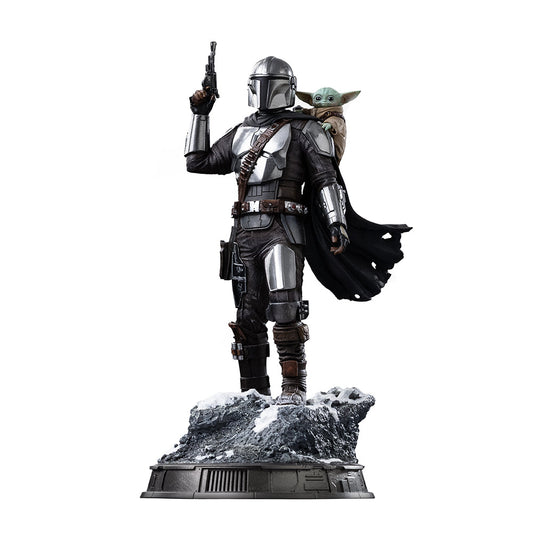 Mandalorian and Grogu Statue - The Mandalorian and Grogu Movie - Art Scale 1/10 - The Mandalorian & Grogu