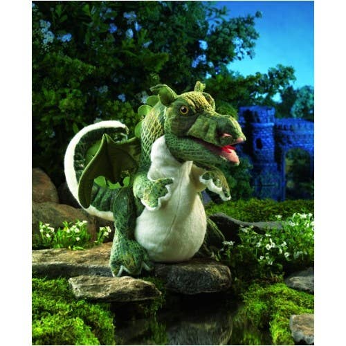 Marionnette à main Bébé Dragon Folkmanis réaliste