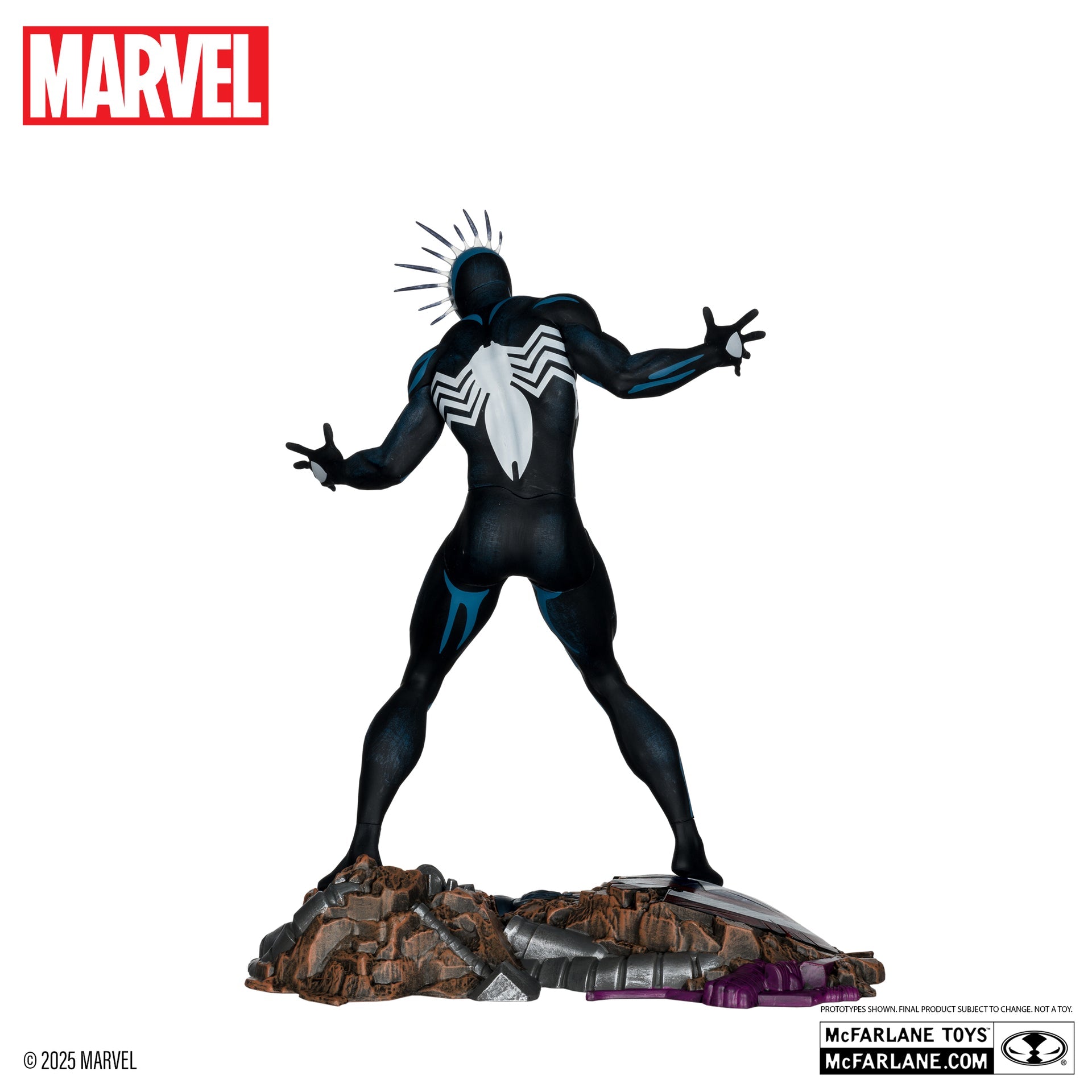 spider man 1 6th scale collectible with scene comic marvel super heroes secret wars 8 mcfarlane toys