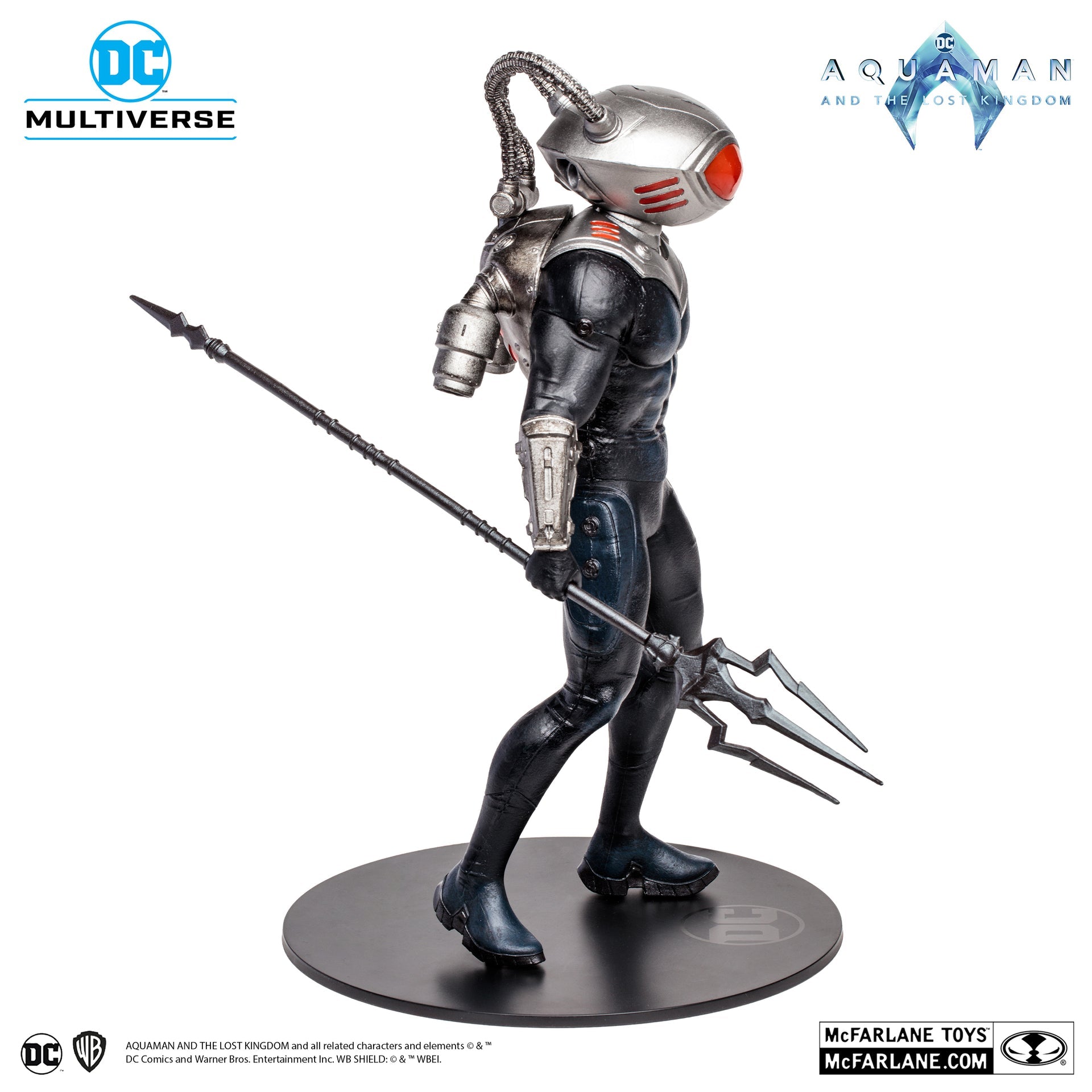 black manta aquaman and the lost kingdom 12 pvc statue mcfarlane toys