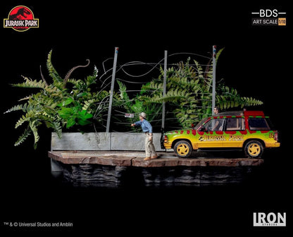 T-Rex Attack Statue - Jurassic Park (SET B) - Art Scale 1/10