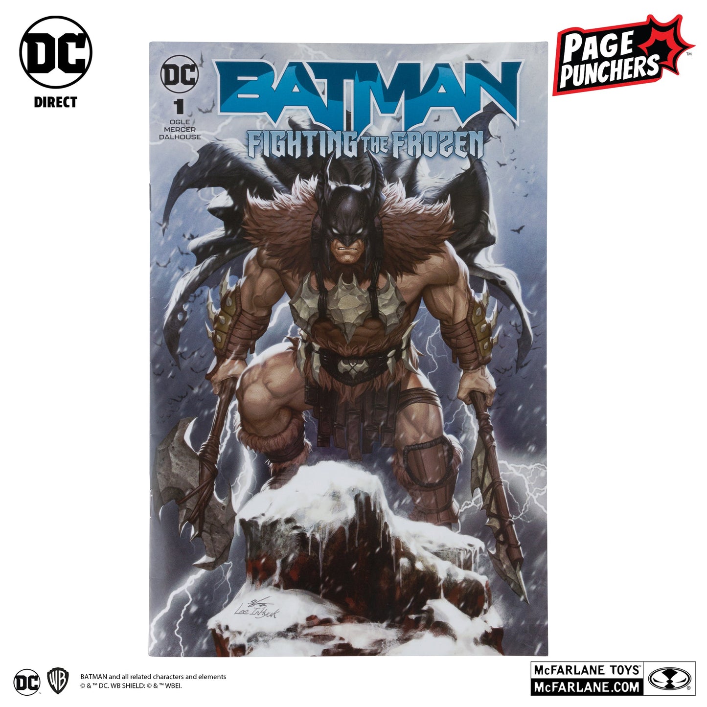 Figurine Batman avec Comic Batman: Fighting The Frozen (Page Punchers)
