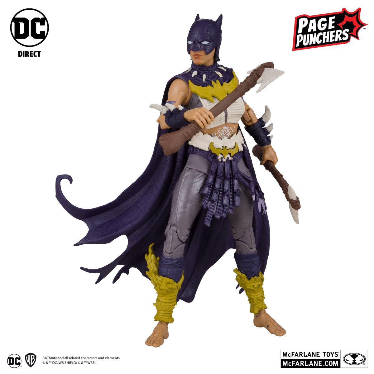 batgirl 7 figure with batman fighting the frozen comic page punchers