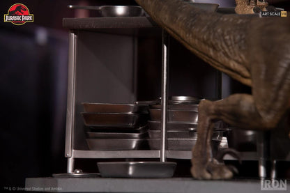 Velociraptors Statue in the Kitchen Diorama - Jurassic Park - Art Scale 1/10