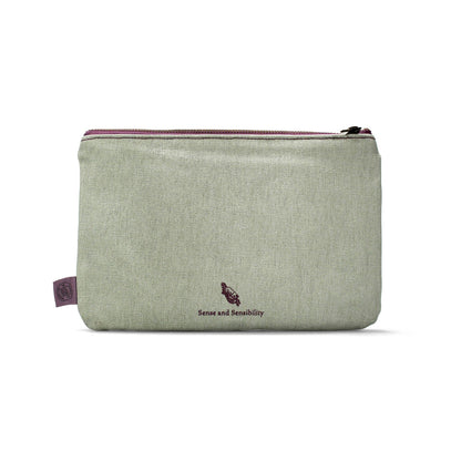 Jane Austen Cotton Pouch - Recycled Sense and Sensibility