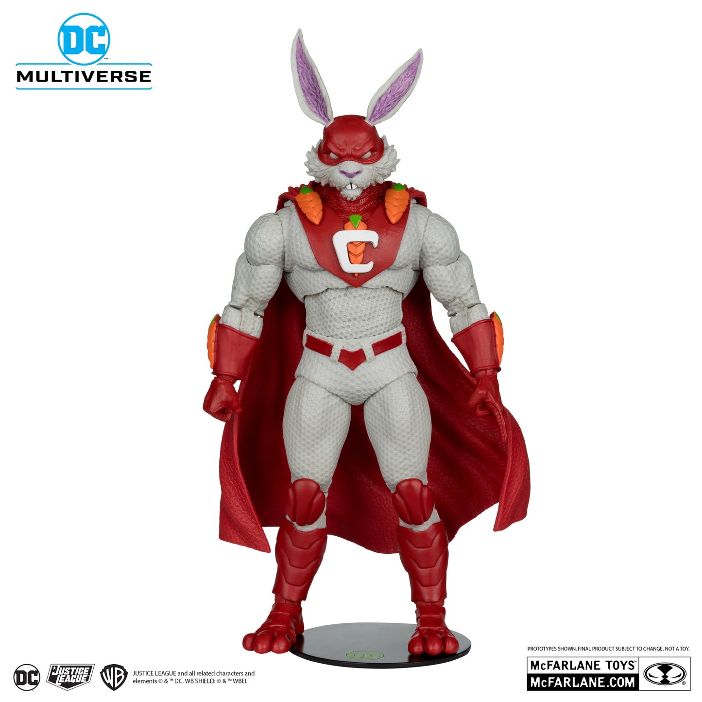 captain carrot justice league incarnate glow in the dark edition gold label mcfarlane toys