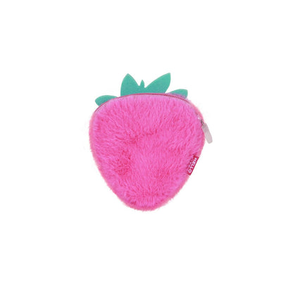Hello Kitty Plush Coin Purse - Strawberry