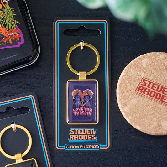 "Love You To Death" keychain by Steven Rhodes