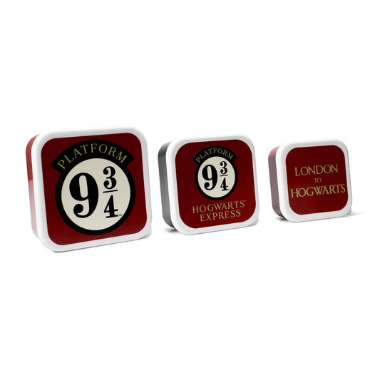Lot de 3 boîtes à snack Harry Potter - Voie 9¾