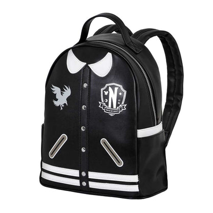 Wednesday Varsity Casual Backpack, Black