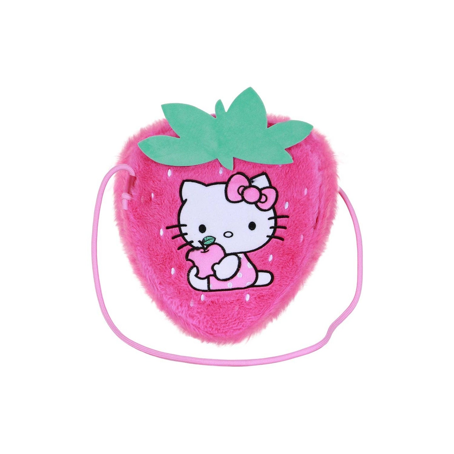 Sac à Bandoulière Peluche Hello Kitty - Fraise