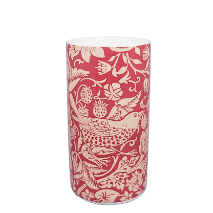 William Morris Ceramic Vase - Raspberry ACS 14.5 cm