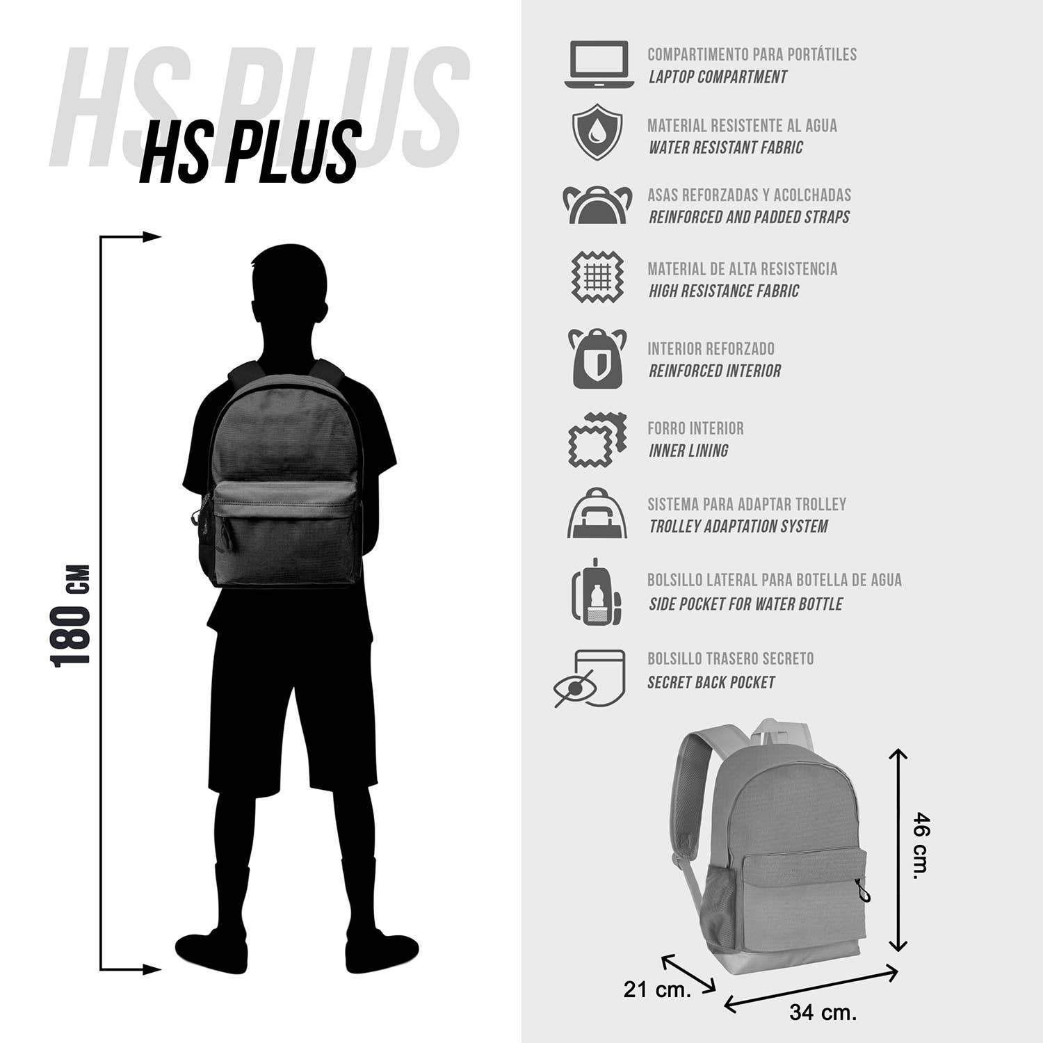 Sac à Dos HS PLUS Marvel Captain America « Brave » – Bleu