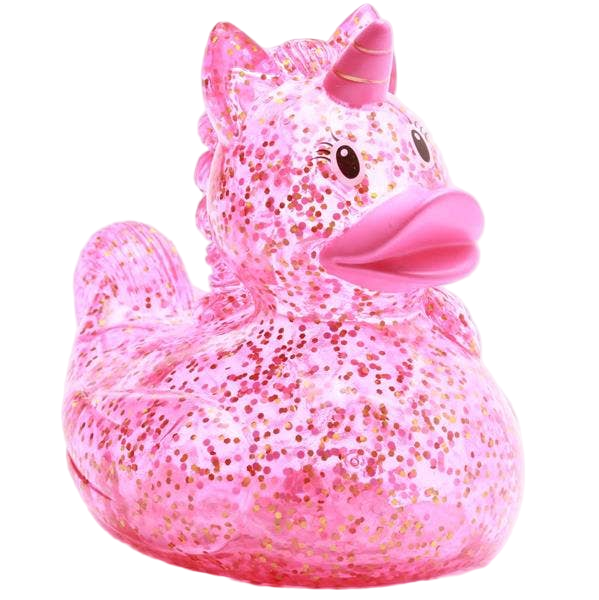 Canard Licorne Rose Pailleté