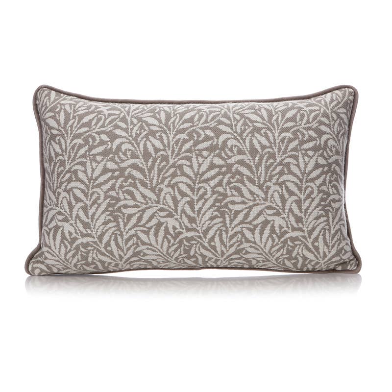 Coussin carré William Morris - ACS gris saule 30 x 50 cm