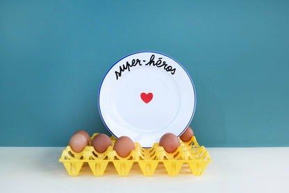 Assiette La Famille S’éclate - Super-Héros