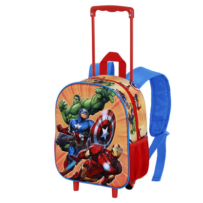 Marvel Avengers "Attack" Small 3D Rolling Backpack