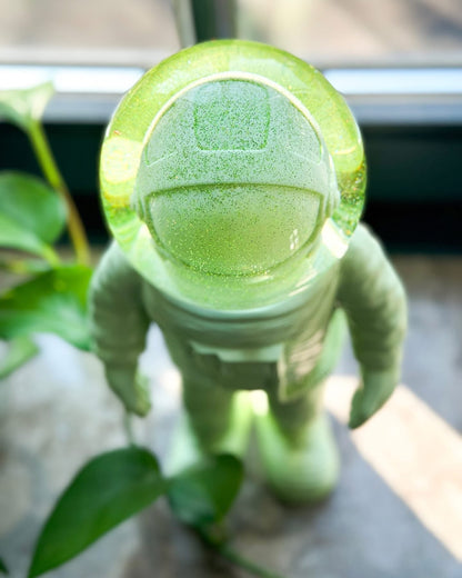 Giant Green Astronaut Snow Globe
