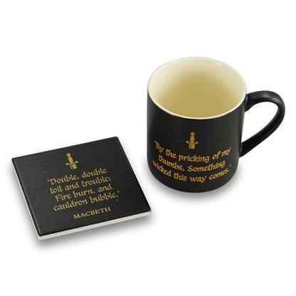 Shakespeare Ceramic Coaster - single Macbeth