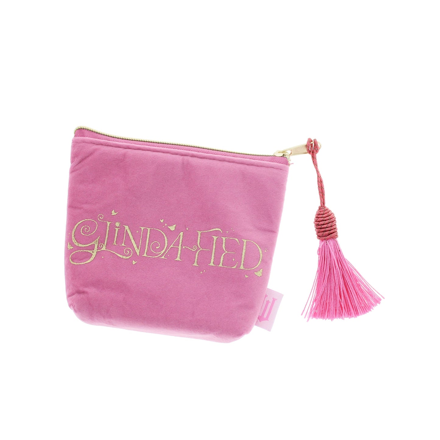 Pochette – luxueuse en velours rose avec inscription dorée | Blueprint Collections – vue 1