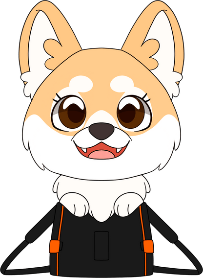 Maxine the Fluffy Corgi Plush (9in)