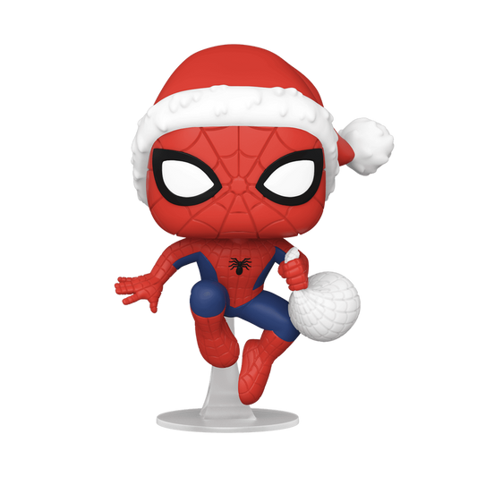 Spider-Man Père Noël 1136 | Spiderman Marvel POP! SANTA SPIDER-MAN