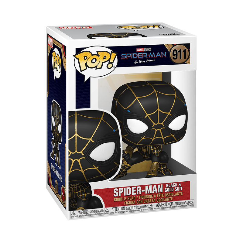 Pop! Spider-Man Costume Black &amp; Gold