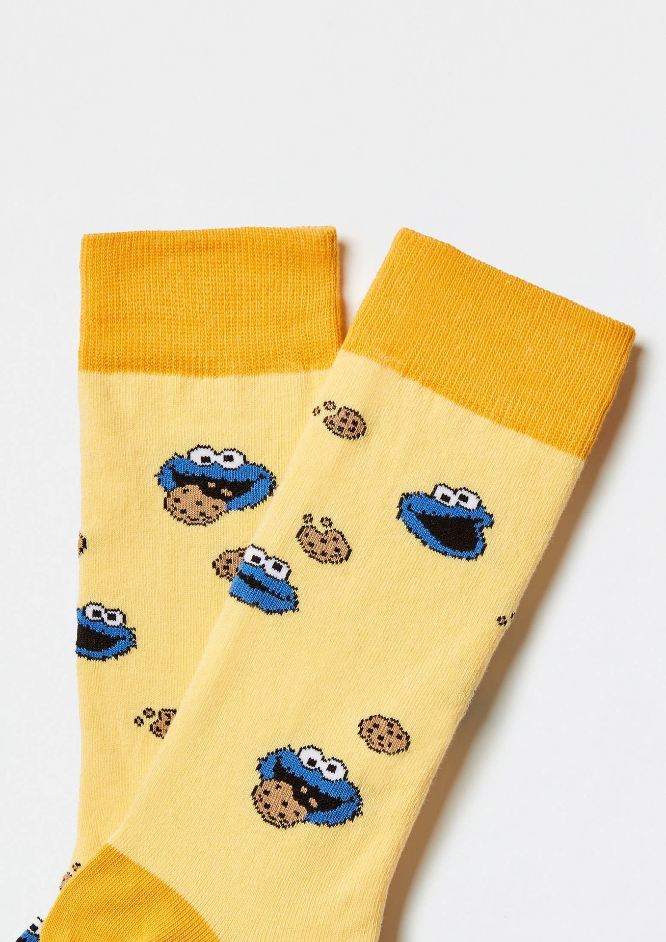 Chaussettes BeSesameStreet Cookie Monster Jaune