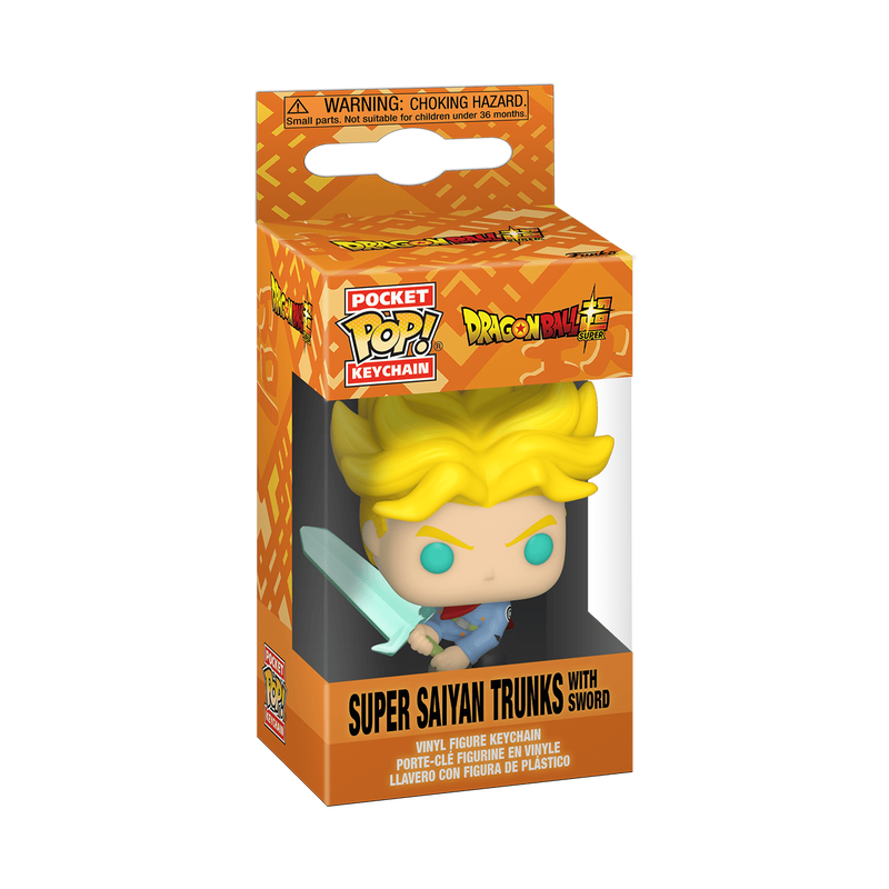 Pop! Keychain Super Saiyan Trunks avec épée