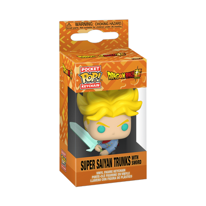 Super Saiyan Trunks with Sword - Pop! Keychain