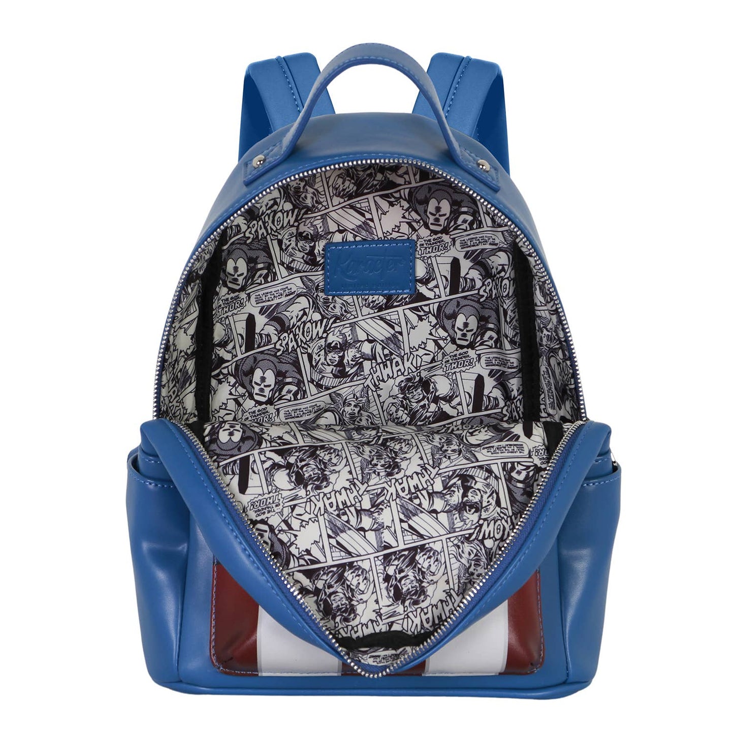 Marvel Captain America Courage-Sac à dos Heady, Bleu