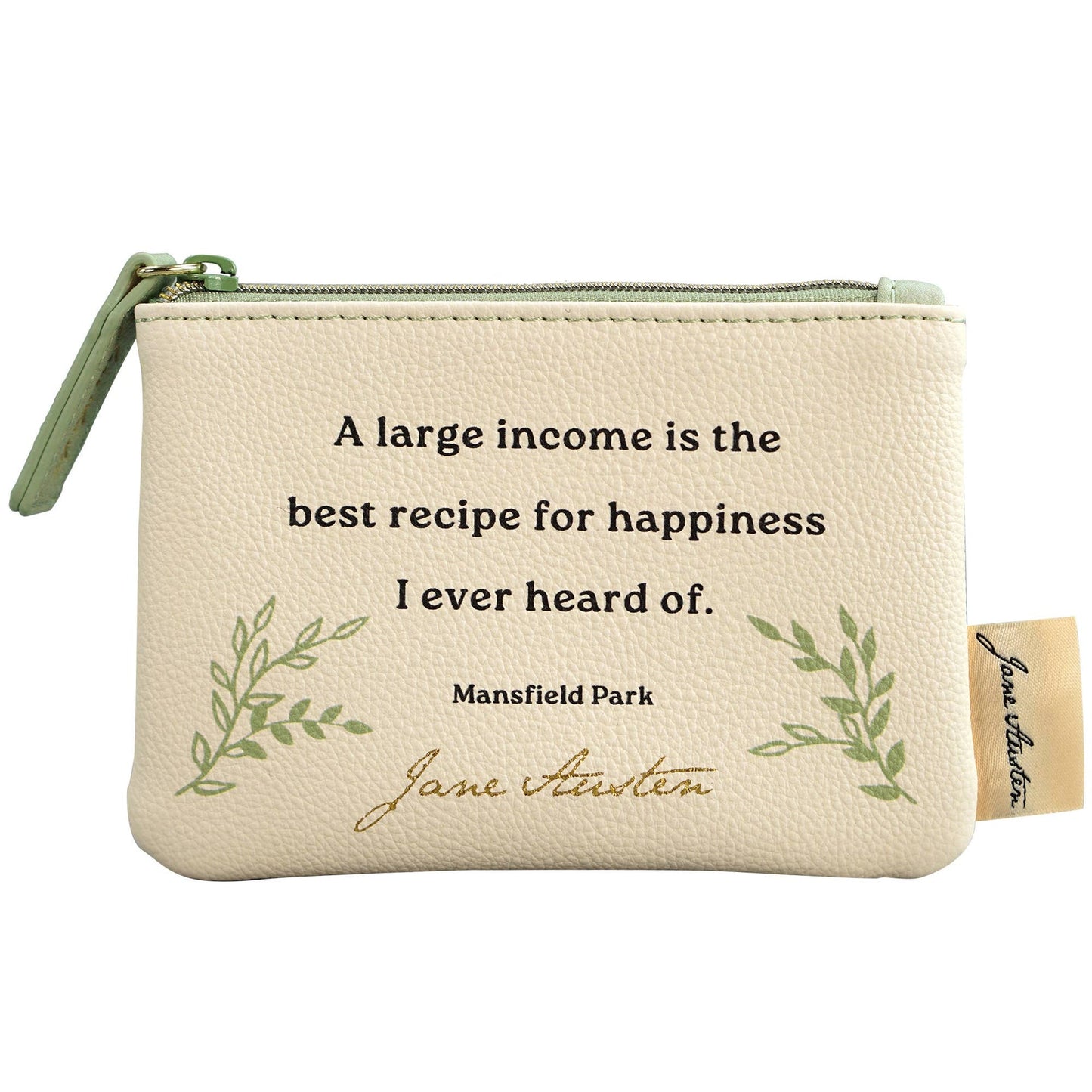 Porte-monnaie Jane Austen - Citation 9 x 13 cm