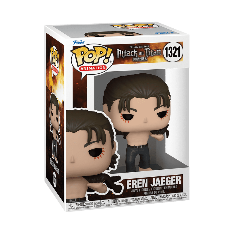 pop eren jaeger with open shirt 1321
