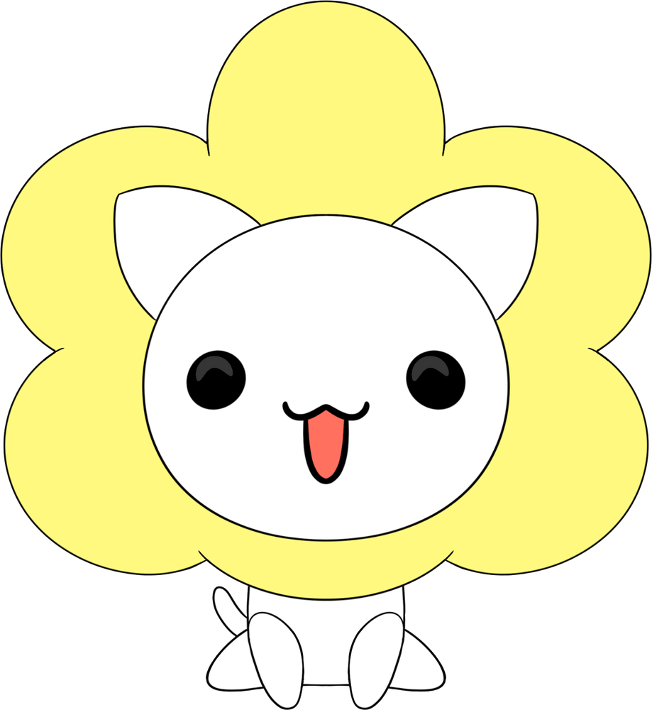 Flower Cat Plush (9in)