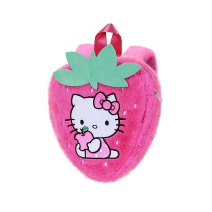Hello Kitty Plush Backpack - Strawberry