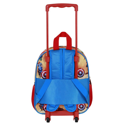 Marvel Avengers "Attack" Small 3D Rolling Backpack